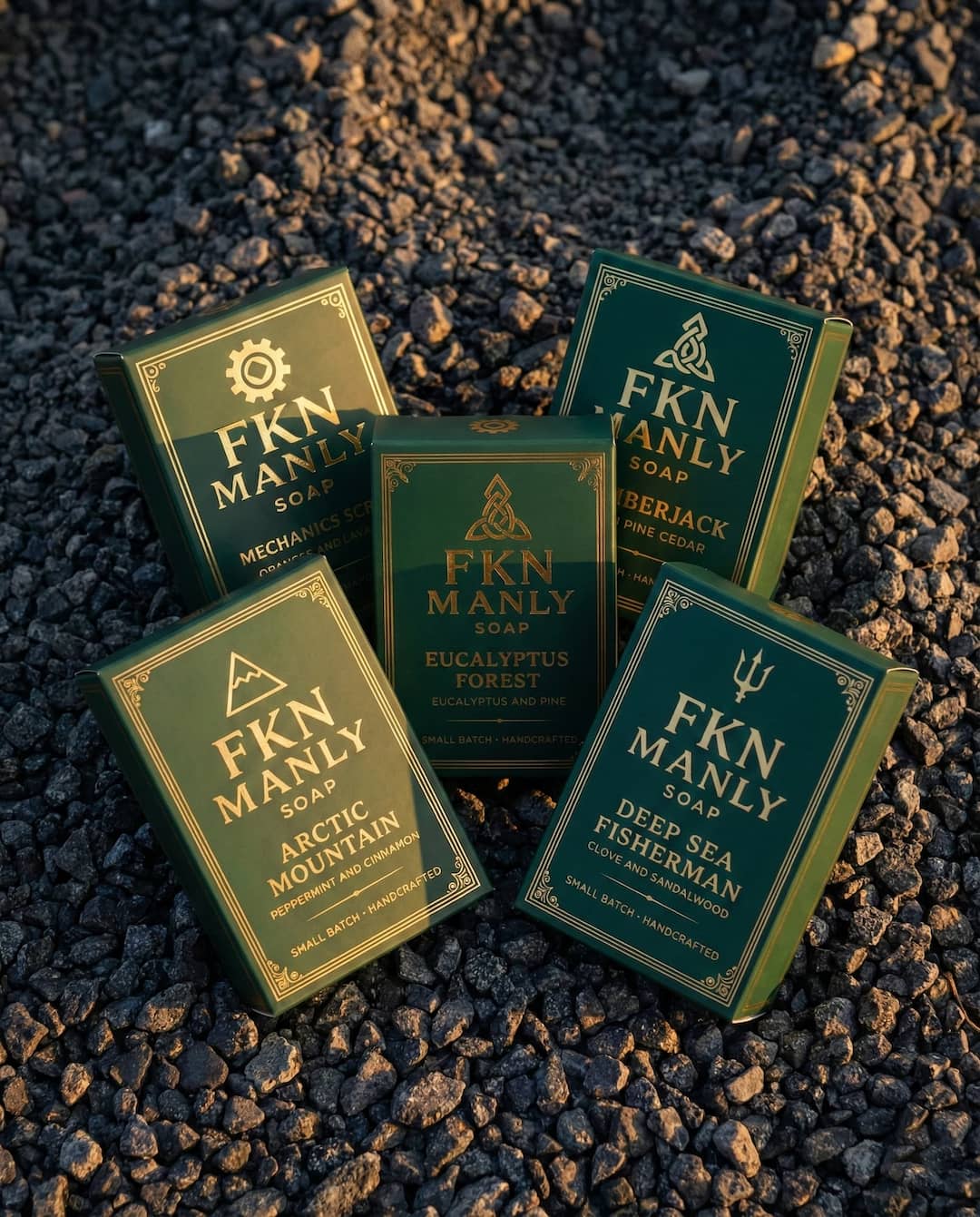 5 Boxes Of Premium Grass Fed Tallow Bar soap For Men