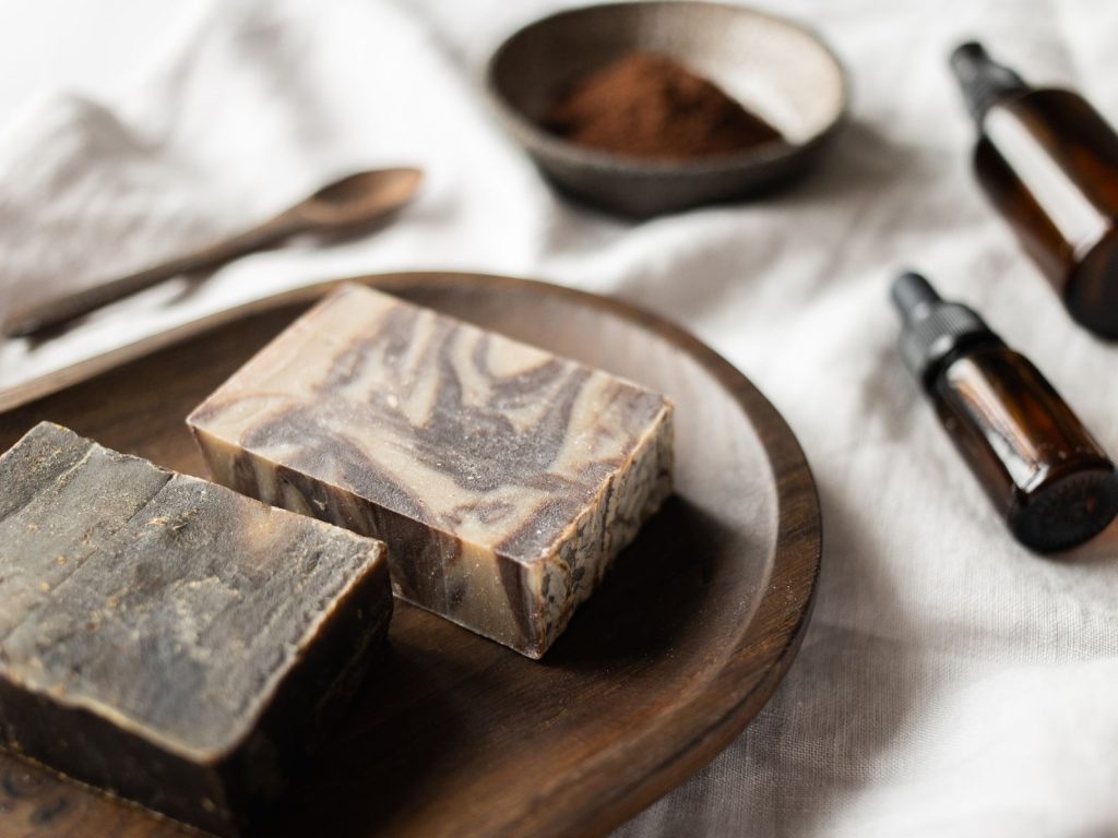 FKN Manly Alpha Lion Soap Surrounded By Other Manly Items.