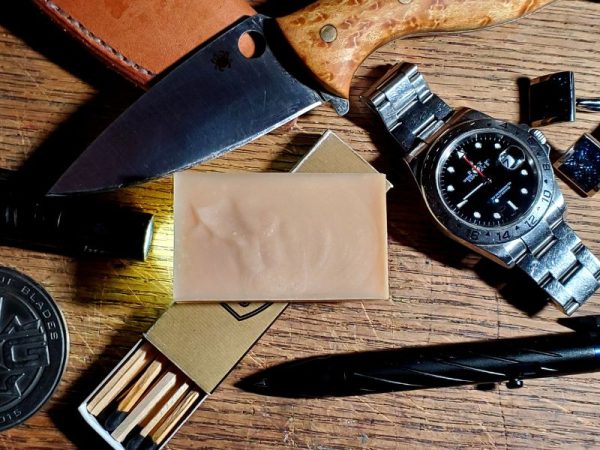 FKN Manly Beer Soap Surrounded By Other Manly Items.